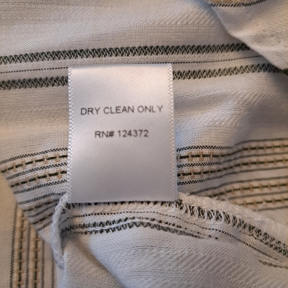 Maven West Striped 100% Cotton Peasant Blouse – XS - Picture 5 of 8